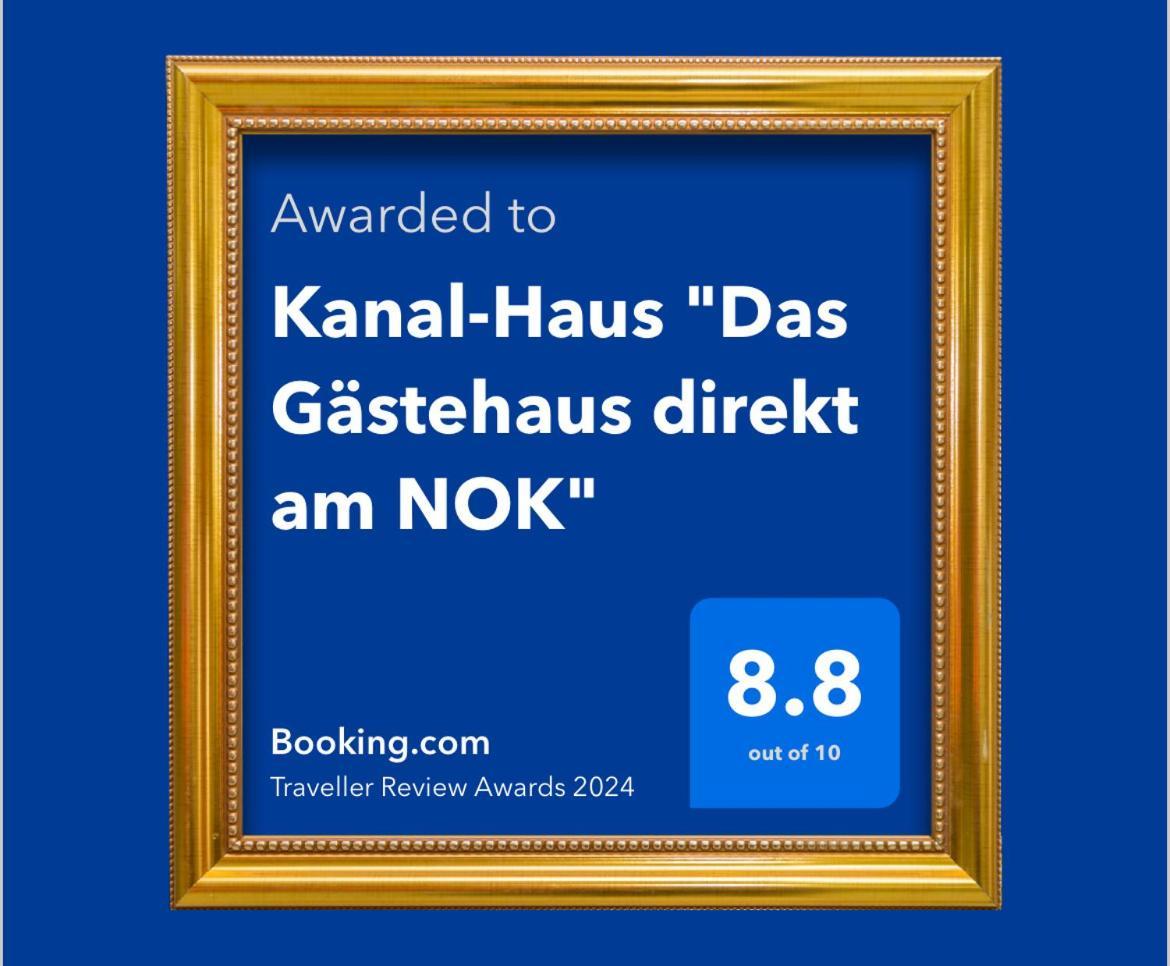 Kanal-Haus "Das Gaestehaus Direkt Am Nok" Osterronfeld Exterior photo